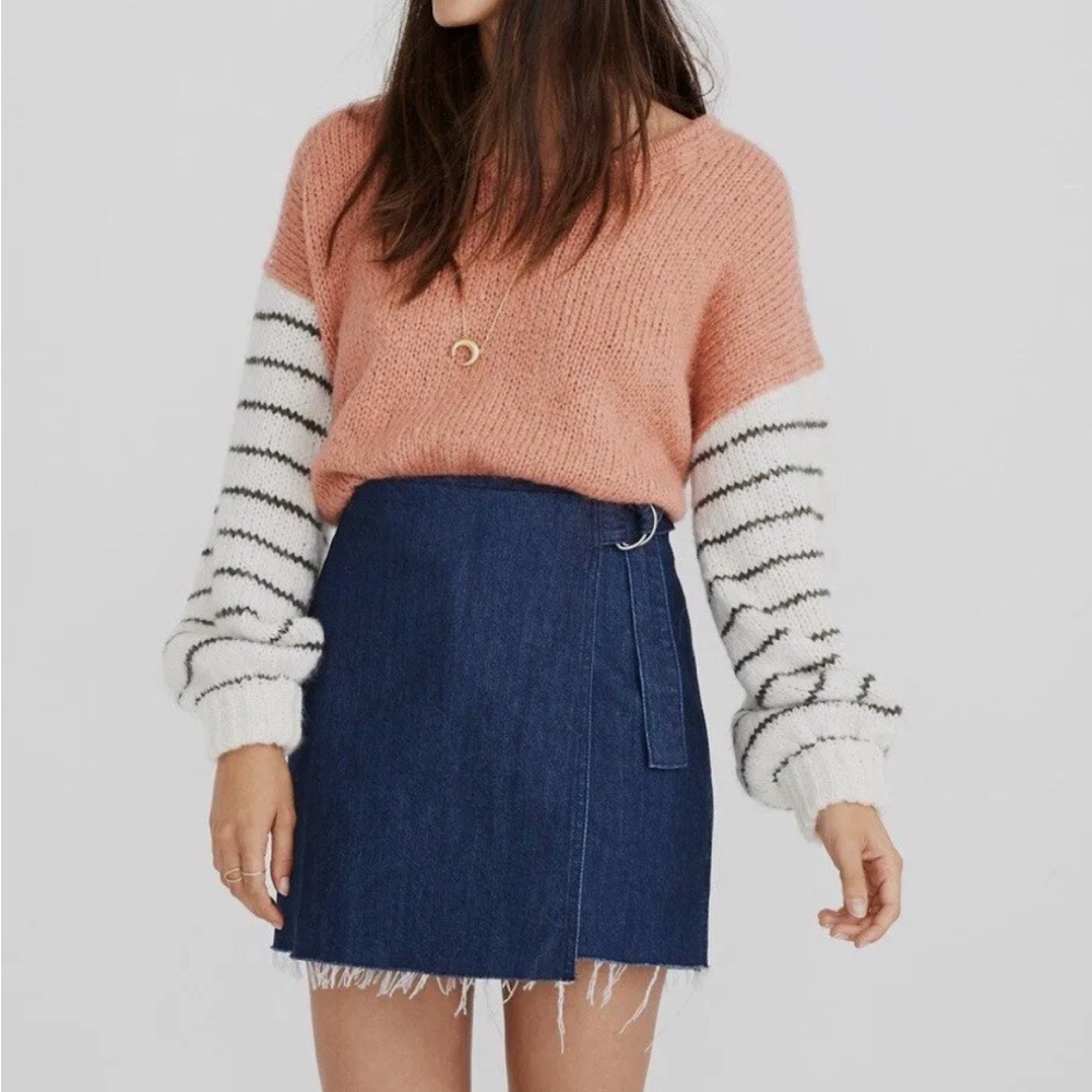 Madewell Wrap Denim Skirt